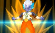 KF Mira (Vegito fused) in Super Saiyan Blue