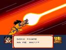 Goku using the Kamehameha in Super Saiya Densetsu