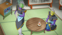 Zamasu et Gowasu devant la télé