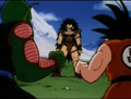 Piccolo and Goku confronting Raditz