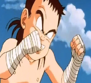 A punto de pelear con Goten.