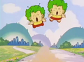The Gatchans flying in Dragon Ball