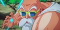 Master Roshi charges an Energy Wave in Resurrection 'F'