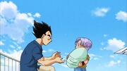 Vegeta con i suoi figli