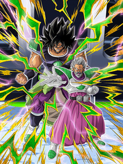 Dokkan Battle Troublesome and Son Paragus & Broly card