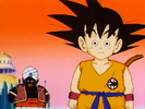 Goku's Doll wearing an alternate version of Goku's uniform featuring Kami's symbol