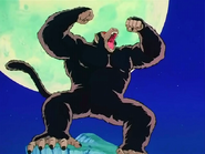 Gohan en su transformación de Mono Gigantesco.