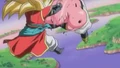 Super Saiyan 3 Hero double axe handles Buu in the 19th DBH promo