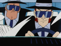 Vodka's bodyguards with their sunglasses