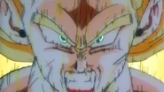 Goku como Supersaiyano de Primer Grado en la película Dragon Ball Z: ¡Una batalla extrema! Los tres grandes Supersaiyanos