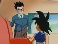 Gohan asking his father how it feels to be a child again