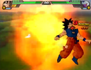 Goku siendo atacado en BT3