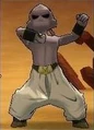 Um Majin Puro em Dragon Ball Online, batendo em seu peito