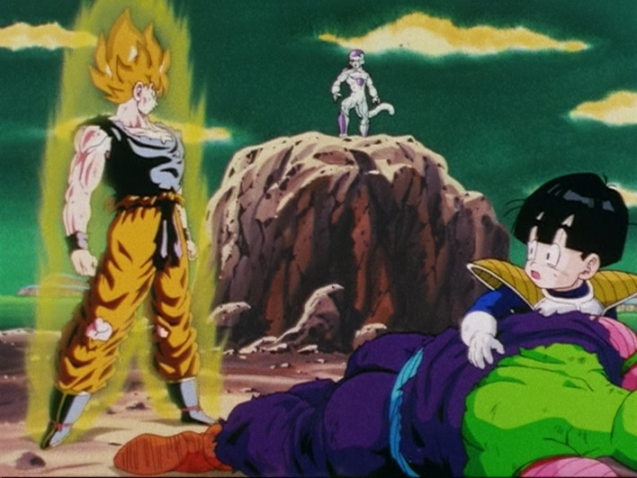 Goku Goes Super Saiyan 1 The First Time (Episode 95 Transformed at, goku  super sayajin 1 