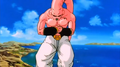 Super Buu's stomach is in pain