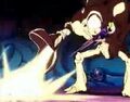 Piccolo dodges Dr. Wheelo's blast