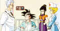 Goku asks the doctor if he can start his training again soon