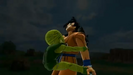 Yamcha attacked by a Saibaman