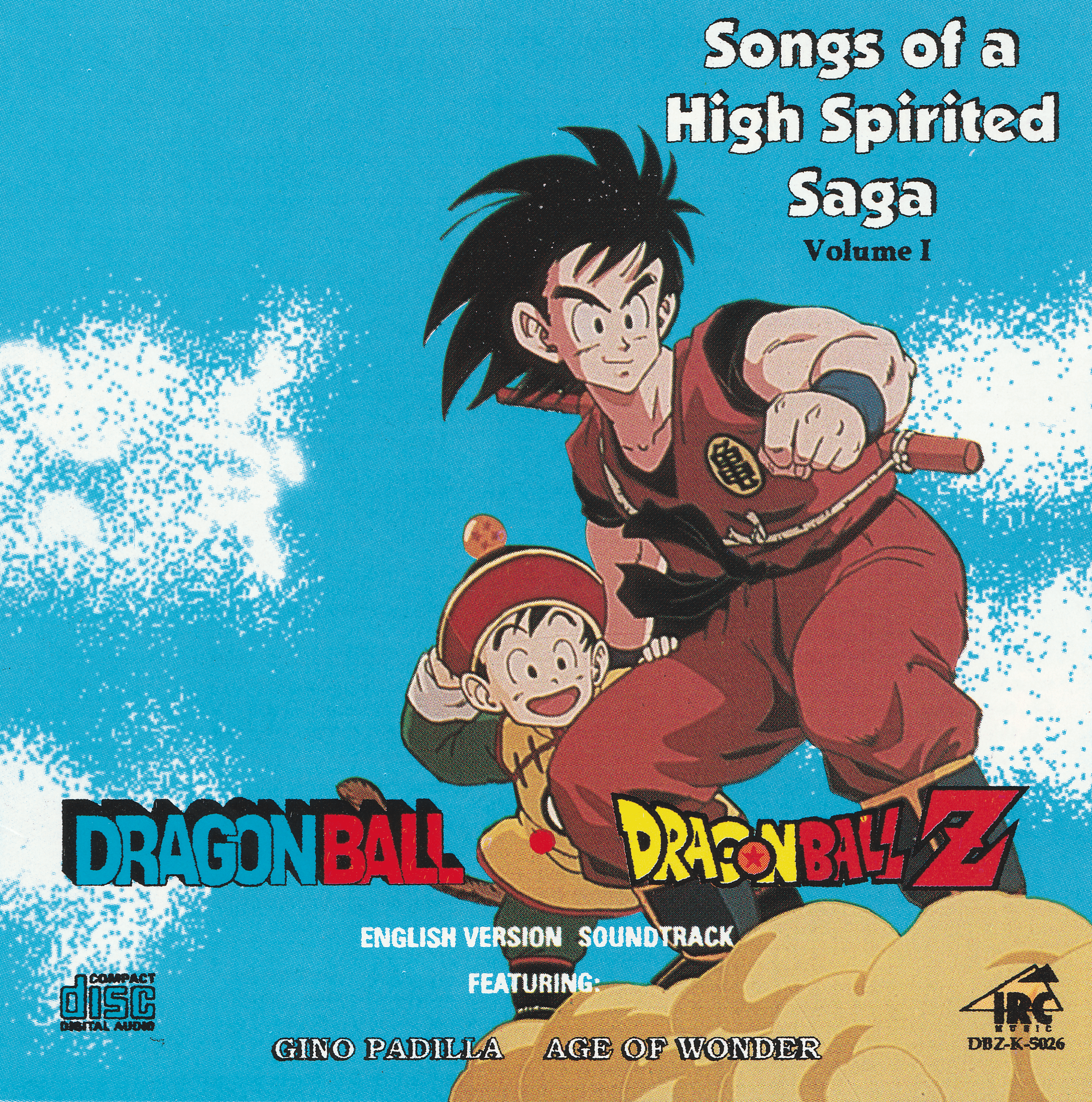 DRAGON BALL & DRAGON BALL Z: Songs of a High Spirited Saga Volume