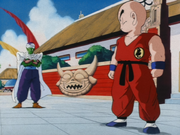 Krillin and Piccolo about to fight