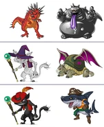 The Black Space Cat and other enemies from the Capsule Corporation Dungeon