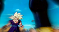 Gohan while Cell crushes 16's head