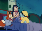 The gang awakened by Great Ape Goku
