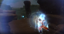 Goku launches the Spirit Bomb
