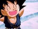 Goku laughing