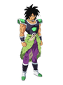 Broly wearing the latest battle armor type in Dokkan Battle