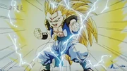 Gotenks transforming into Super Saiyan 3