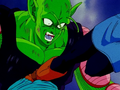 Future 18 delivers a heavy blow to Future Piccolo's chest