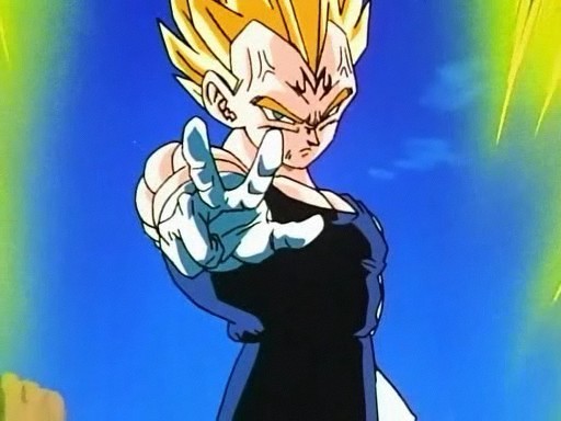 Majin Vegeta Final Flash  Dragon ball z, Dragon ball, Anime