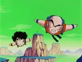 Gohan and Krillin flying