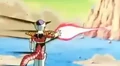 Frieza continues his attack on Vegeta