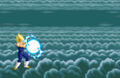 Vegeta charges the Final Flash