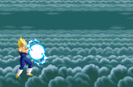 Vegeta charges the Final Flash in Super Butōden 3