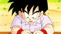 Gohan at a desk