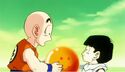 Gohan gives Krillin the Four-Star Dragon Ball