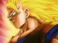 Super Saiyan 3 Goku in his battle against Majin Buu