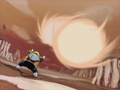 Krillin and Gohan's combined attack fired at Guldo