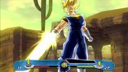 Super Vegito uses his Spirit Sword in Budokai 3