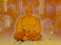 Tien training in solitude, in preparation for King Piccolo