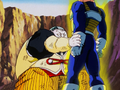 Android 19's failed attempt to absorb Vegeta's energy