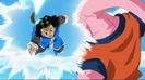The Saiyan Elite charge Majian Buu