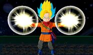 KF Future Trunks (Goku fused) in Super Saiyan-Super Saiyan Blue