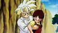 Gohan and Lime after he has kindly rescued her from the river