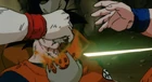 Salza's Finger Beam destroys a bag of Senzu Beans in Cooler's Revenge