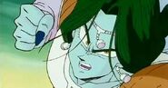 Zarbon tries to blast Vegeta while he is distracted with Bulma and Krillin