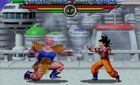 Nappa and Goku fighting